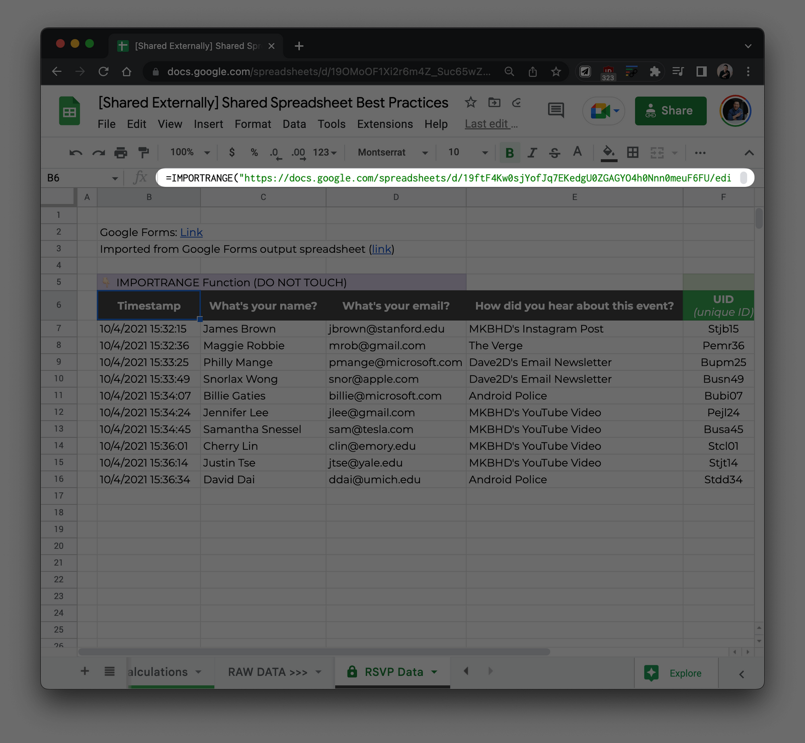 10 Best Practices For SHARED Spreadsheets